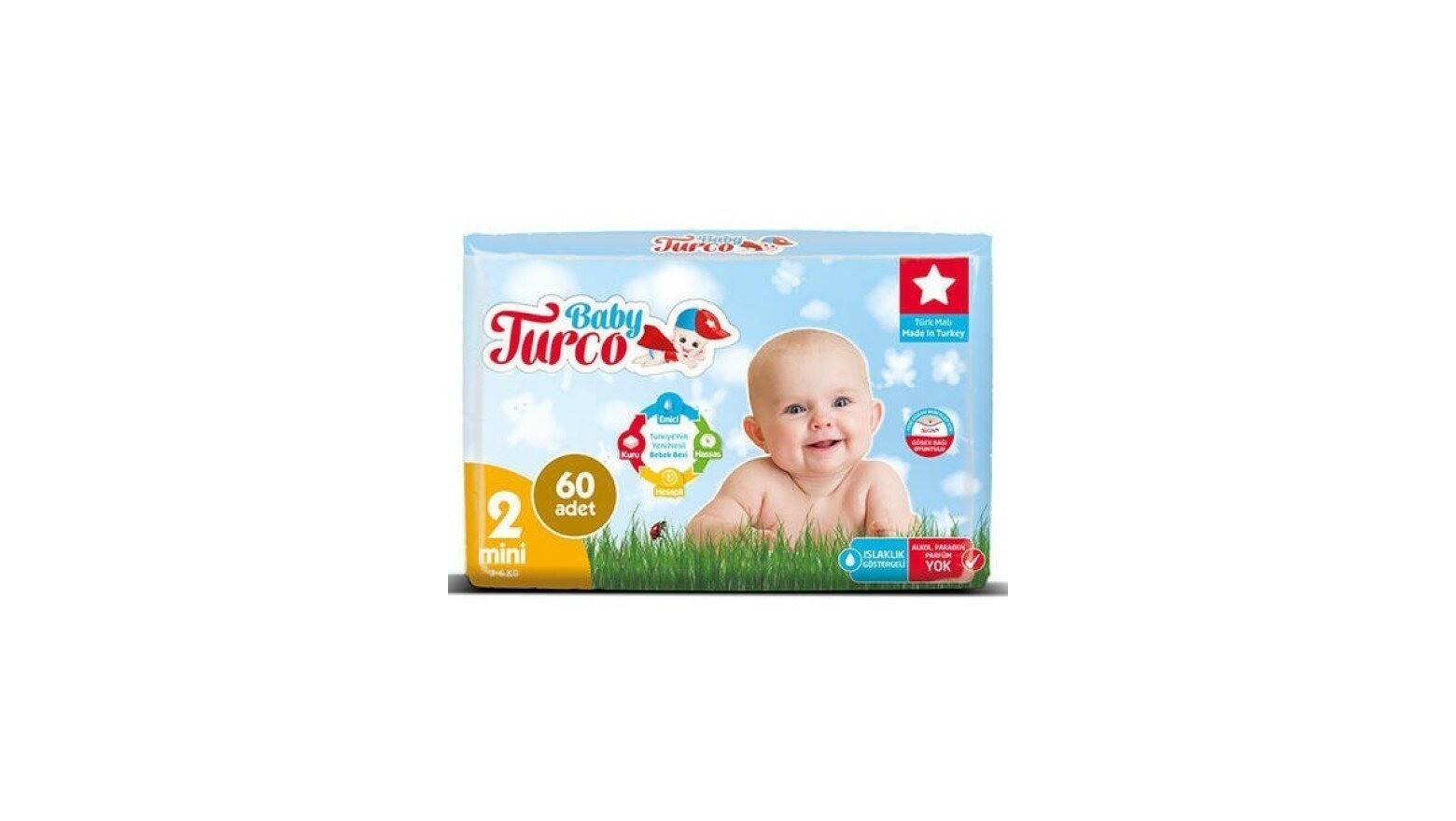 Baby Turco 2 Beden Bebek Bezi Fiyatı, Özellikleri ve Yorumları